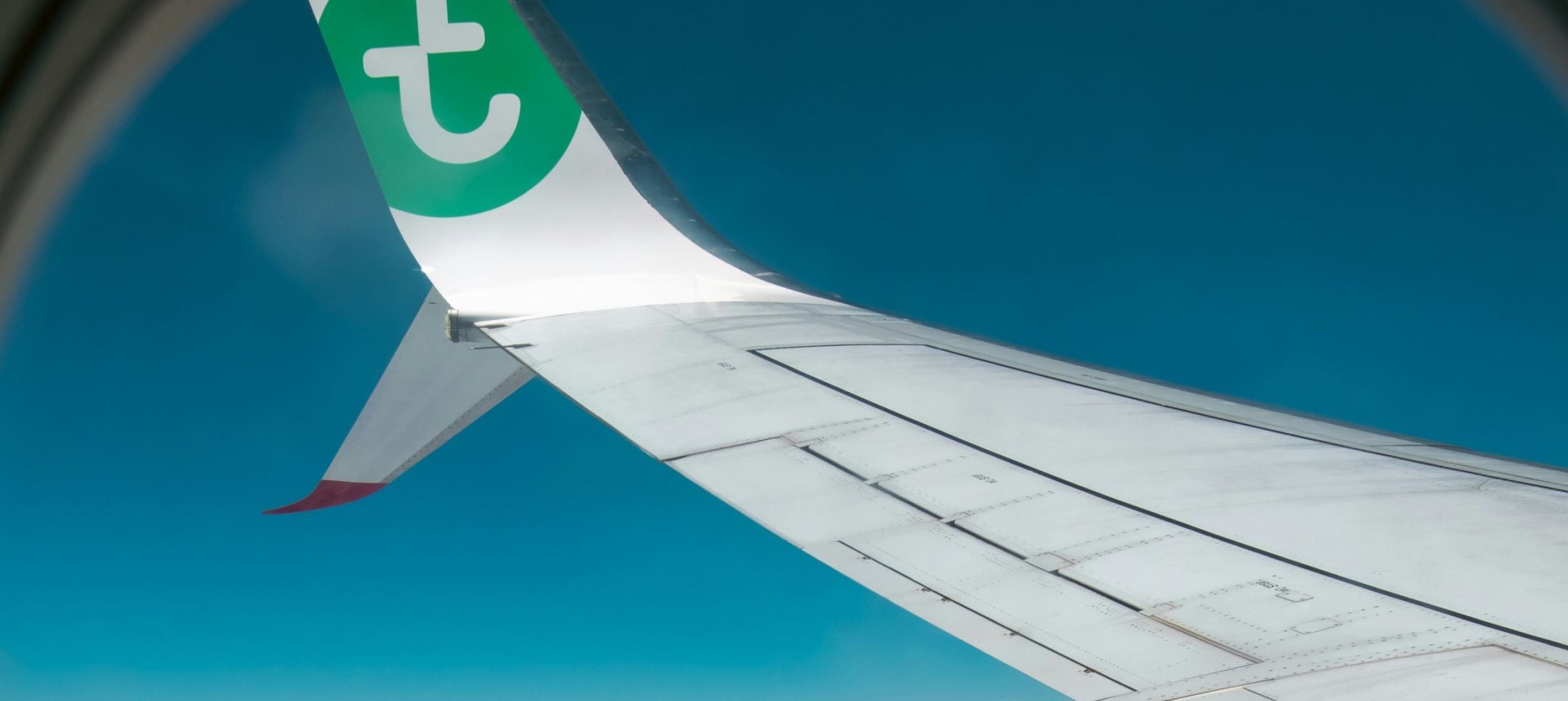 Wing of transavia flight